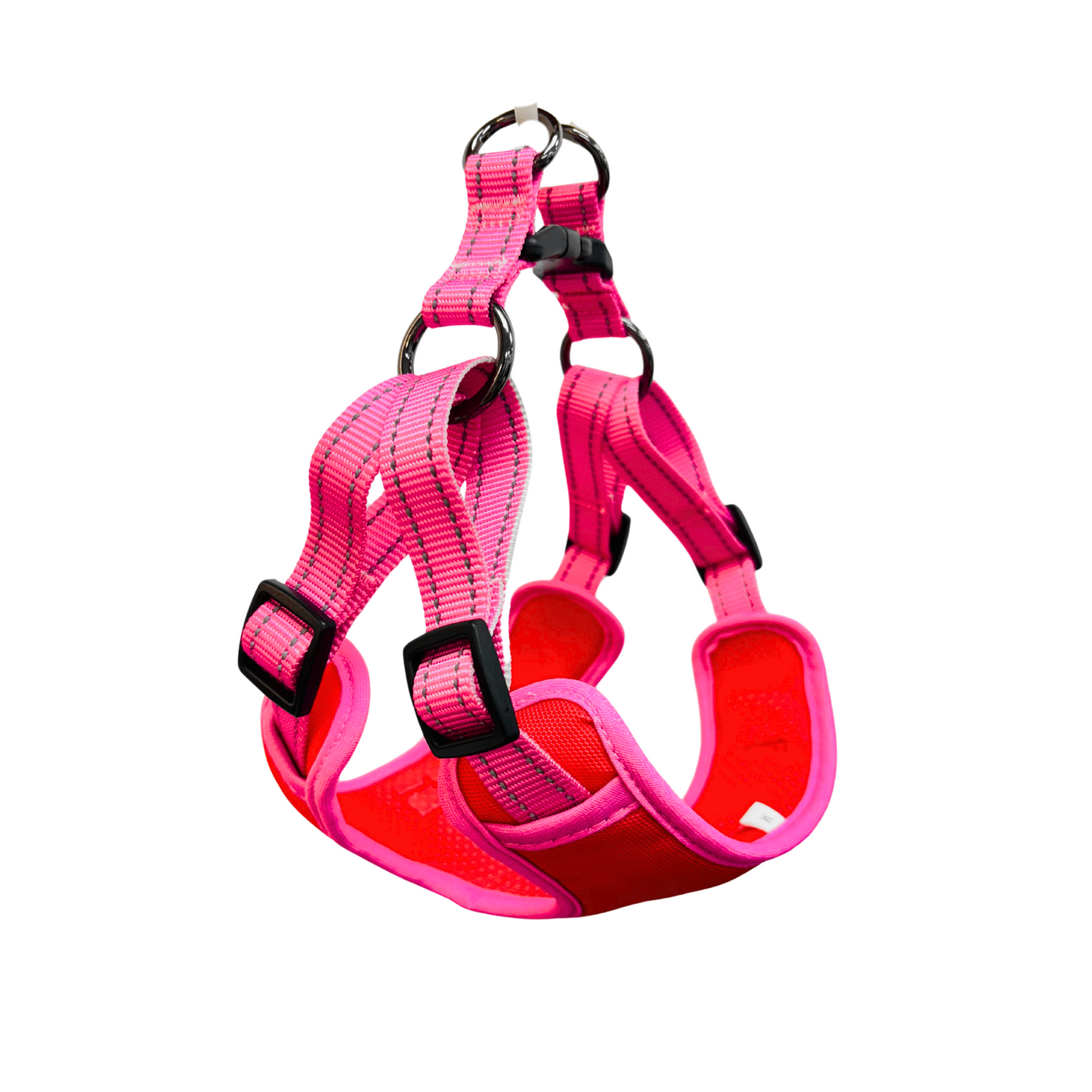 Oxford Cloth Corgi-Specific Series Harness - Crimson with Pink