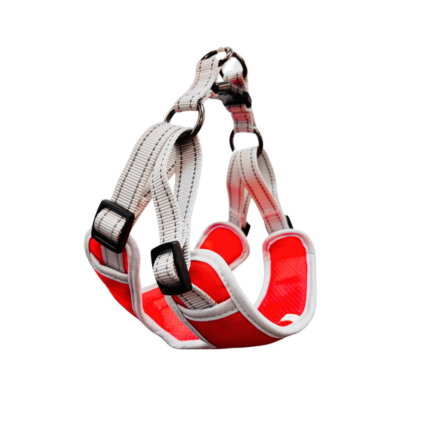 Oxford Cloth Corgi-Specific Series Harness - Crimson with White