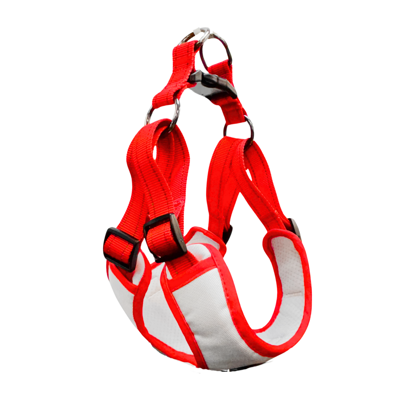 Oxford Cloth Corgi-Specific Series Harness - Snow with Red