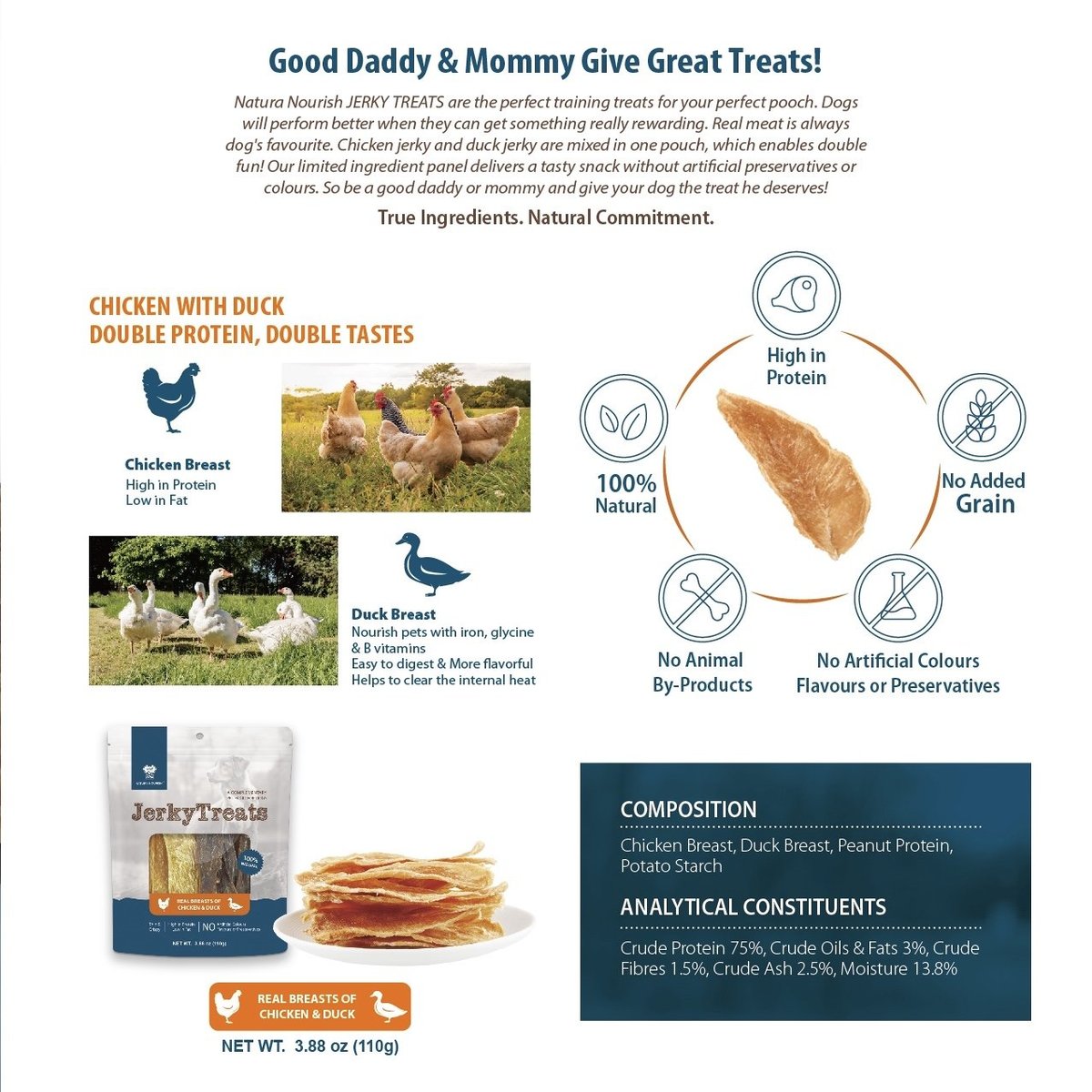 (Redeemable) US Jerky Treats All Natural Low Temperature Drying Snacks