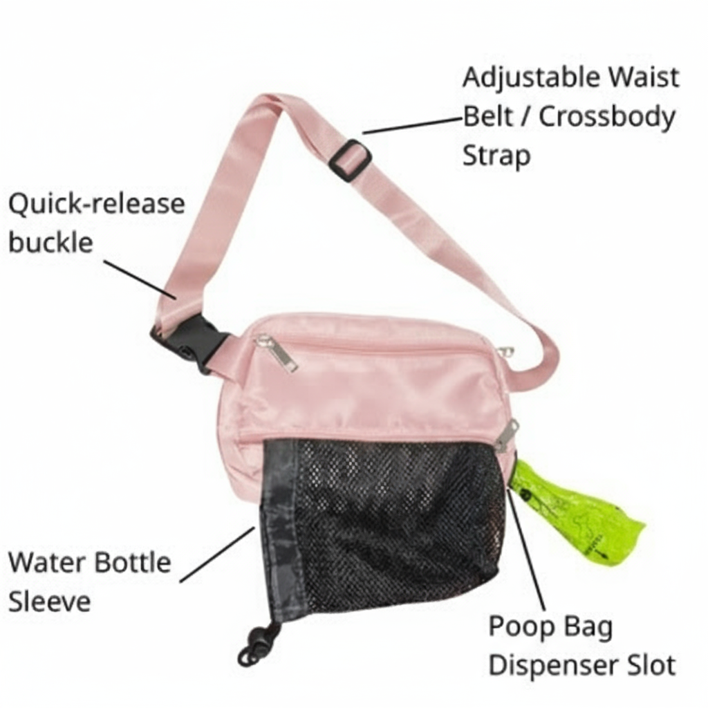 Dog Walking Bag (Belt & Cossbody)
