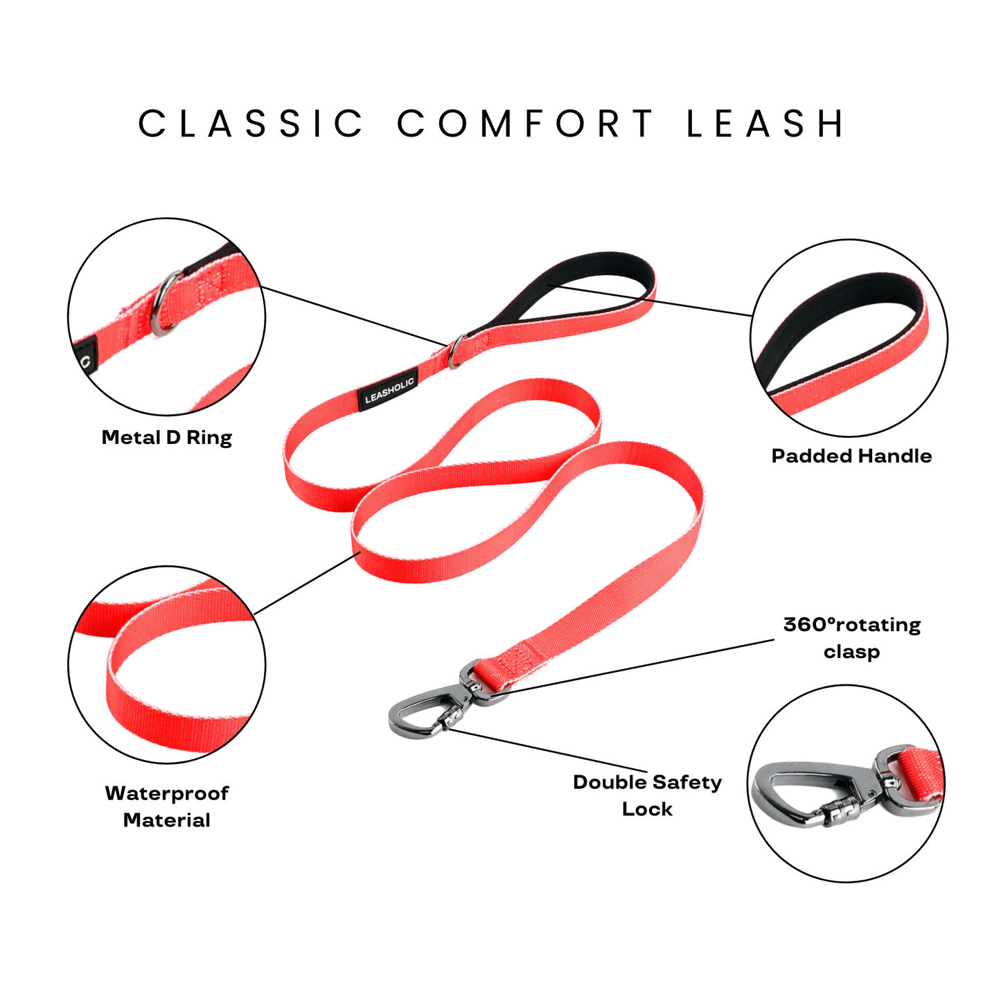 Classic Comfort Leash - Sunshine Yellow