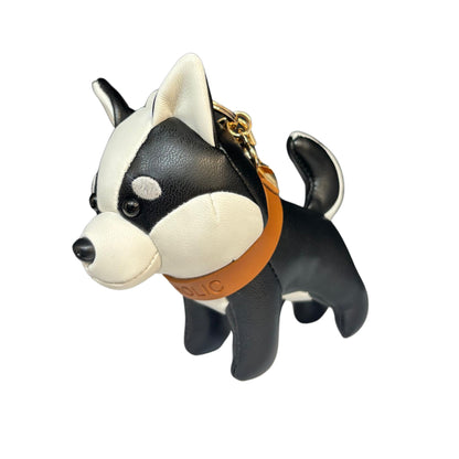 Husky (Black) Leather Charm