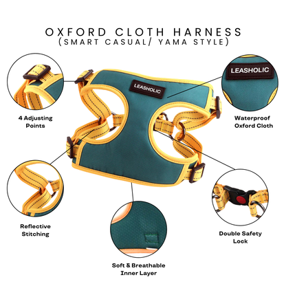 Oxford Cloth Smart Casual Harness - Bright with White