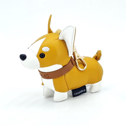 Corgi Leather Charm