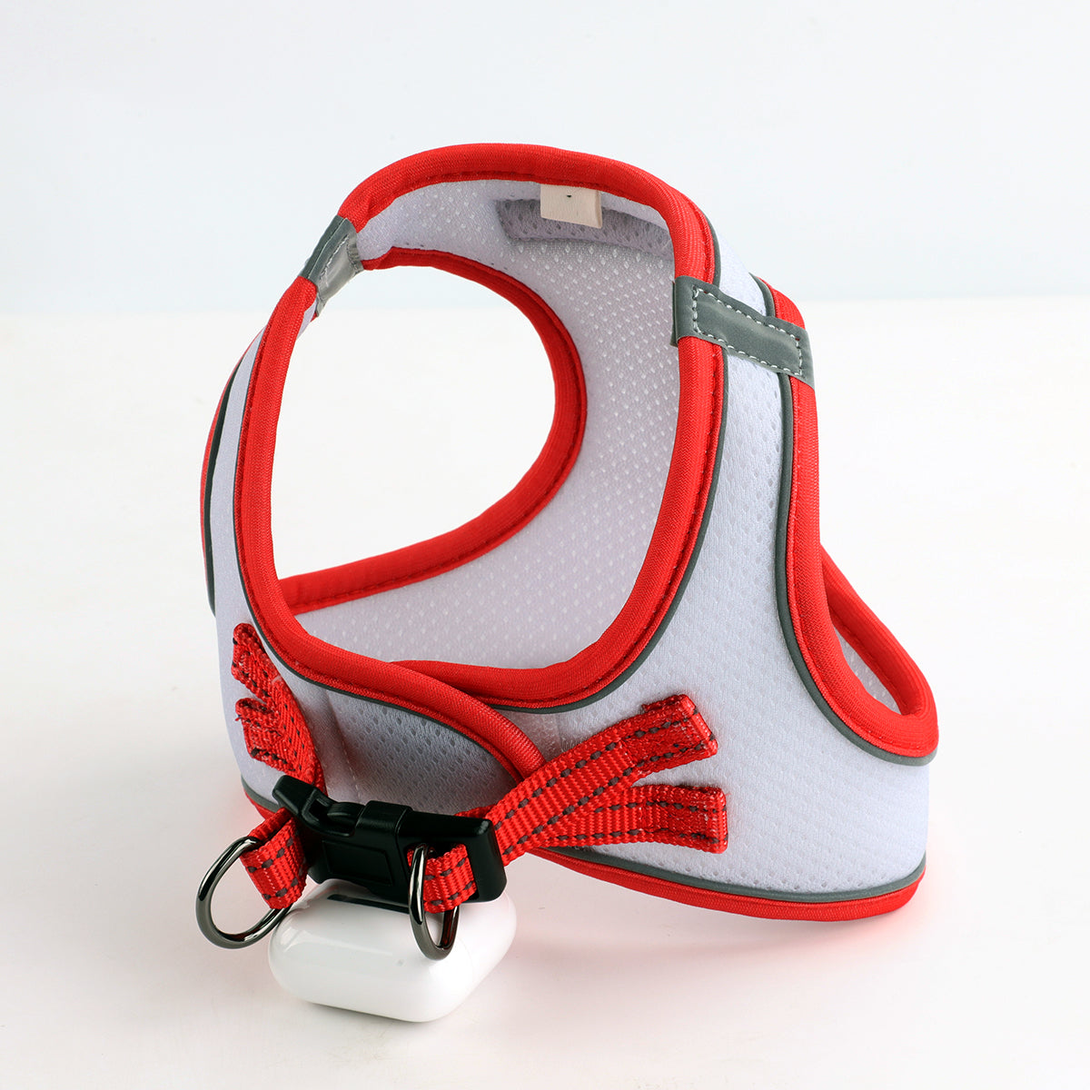 OxyMesh Ultra Light Harness - Snow with Red