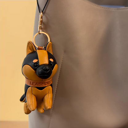 German Shepherd Leather Charm