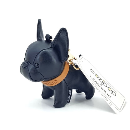 Bulldog (Black) Leather Charm