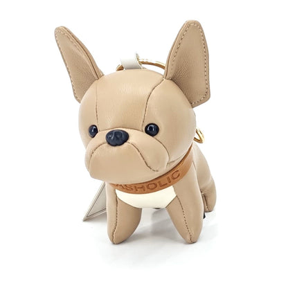 Bulldog (Linen) Leather Charm