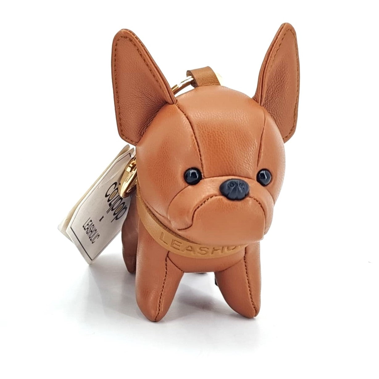 Bulldog (Brown) Leather Charm