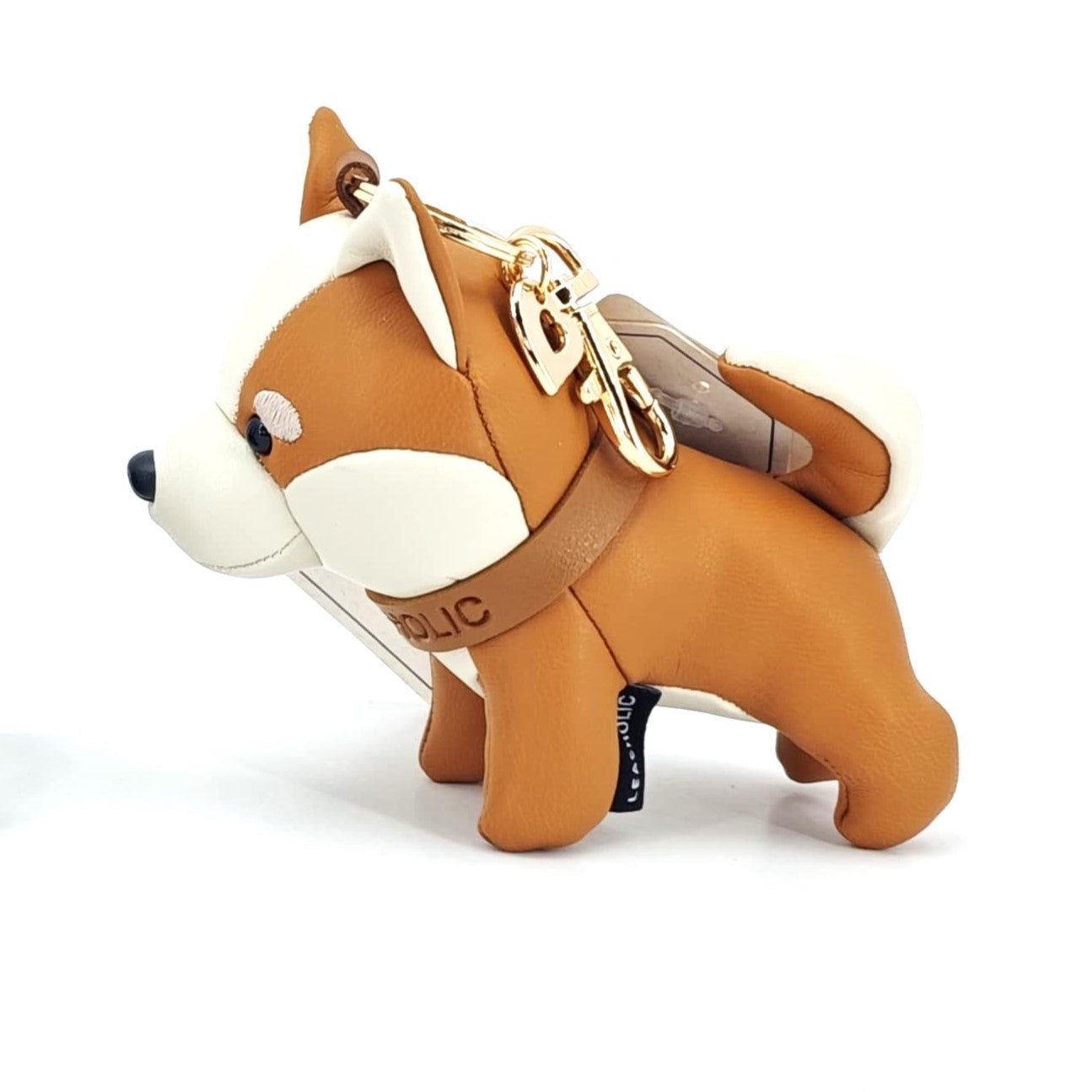 Chinese Village Dogs (Brown) Leather Charm