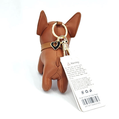 Bulldog (Brown) Leather Charm