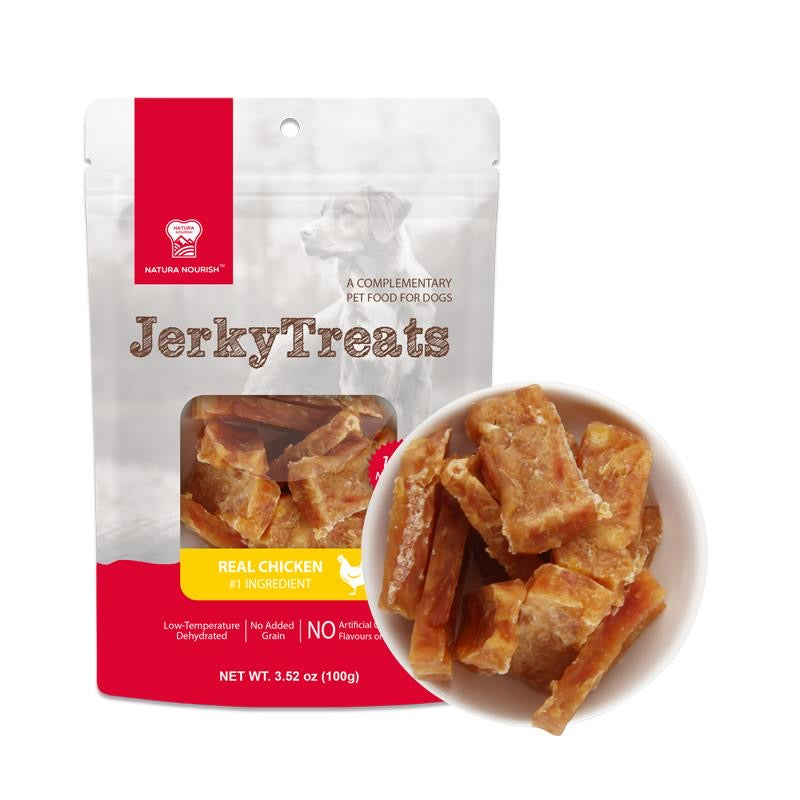 （4包裝）JerkyTreats全天然低溫烘乾⾁乾